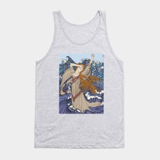 Pre-Raphaelite Girl 3 (Blue) Tank Top